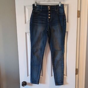 Maurices High Rise Skinny Leg Button Fly Jeans